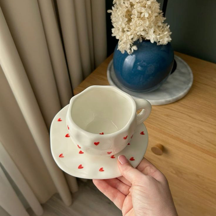 Lil Hearts Cup and Saucer Set | Pinterest Inspired Design