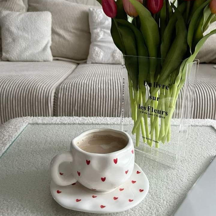 Lil Hearts Cup and Saucer Set | Pinterest Inspired Design