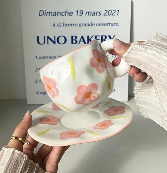 Floral Cup and Saucer Set | Pinterest Inspired Design
