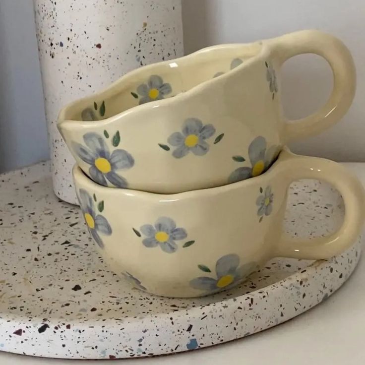 Blue Lily Cup ( Set of Cup and Saucer) | Pinterest Inspired Design