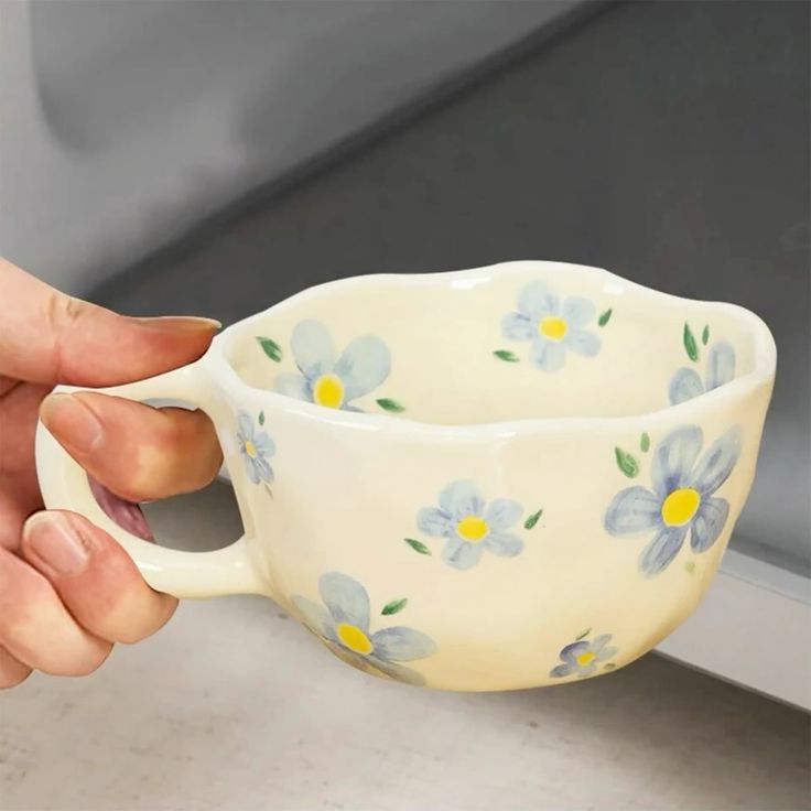 Blue Lily Cup ( Set of Cup and Saucer) | Pinterest Inspired Design