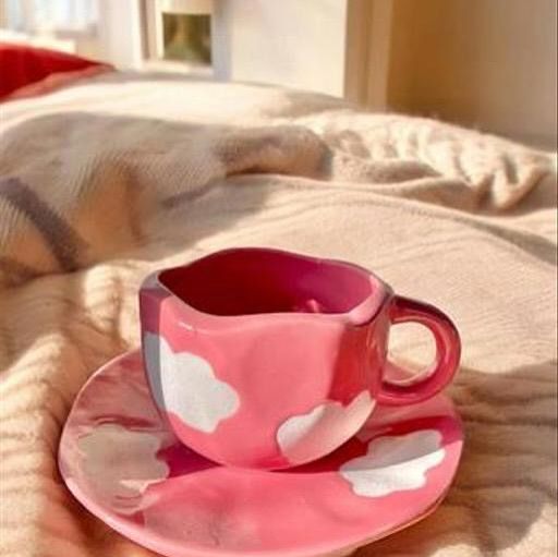 PINK Cloud Cup and Saucer Set | Cloud Inspired Design