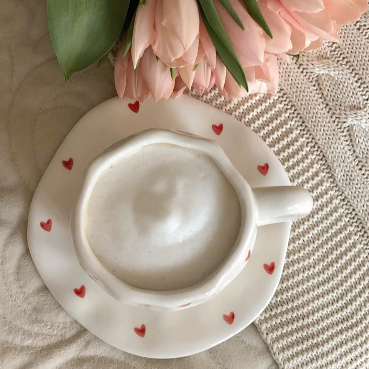 Lil Hearts Cup and Saucer Set | Pinterest Inspired Design