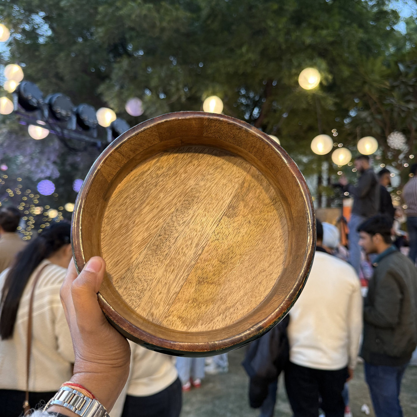 CHRISTMAS ENAMELLED SNACK BOWL