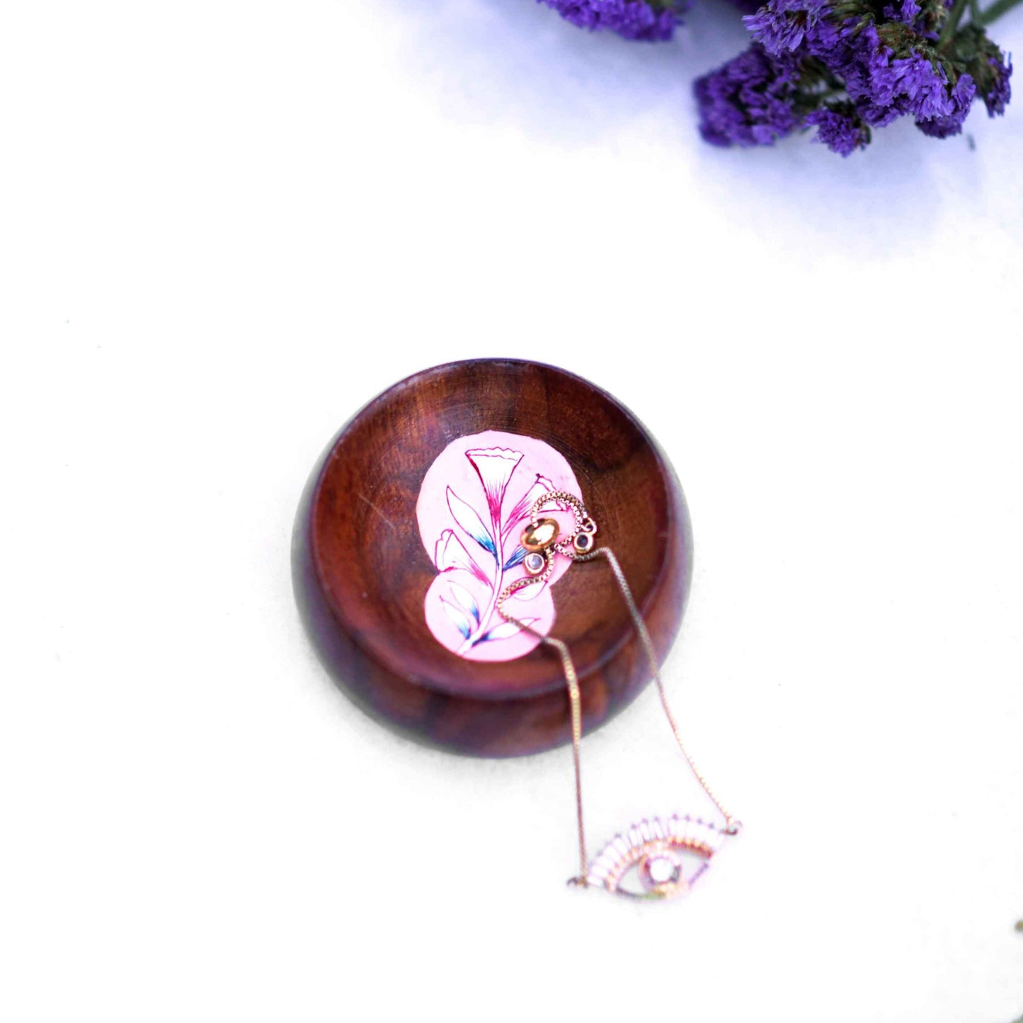 "JAIPOUR" HAND-PAINTED TRINKET TRAY