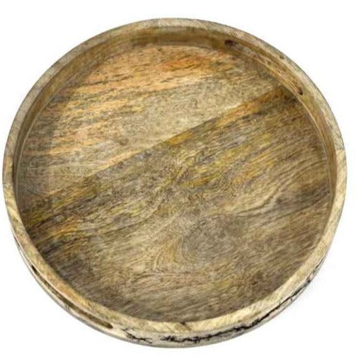 ROUND ETCHED SERVING TRAY