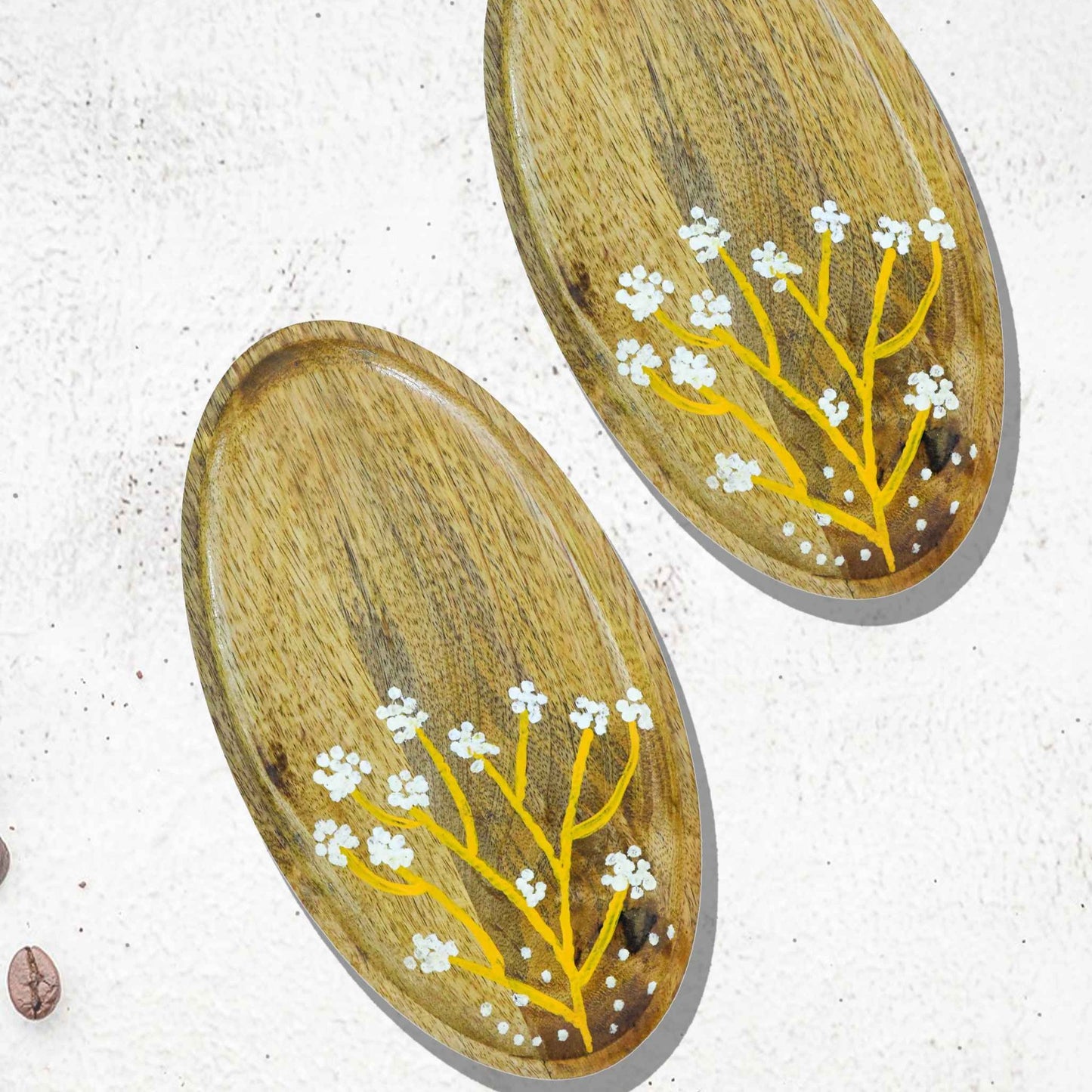 RAW BRANCH HAND-PAINTED SNACK PLATTER
