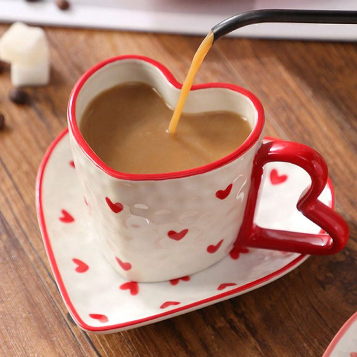 Heart Cup and Saucer Set | Pinterest Inspired Design