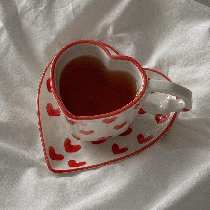 Heart Cup and Saucer Set | Pinterest Inspired Design
