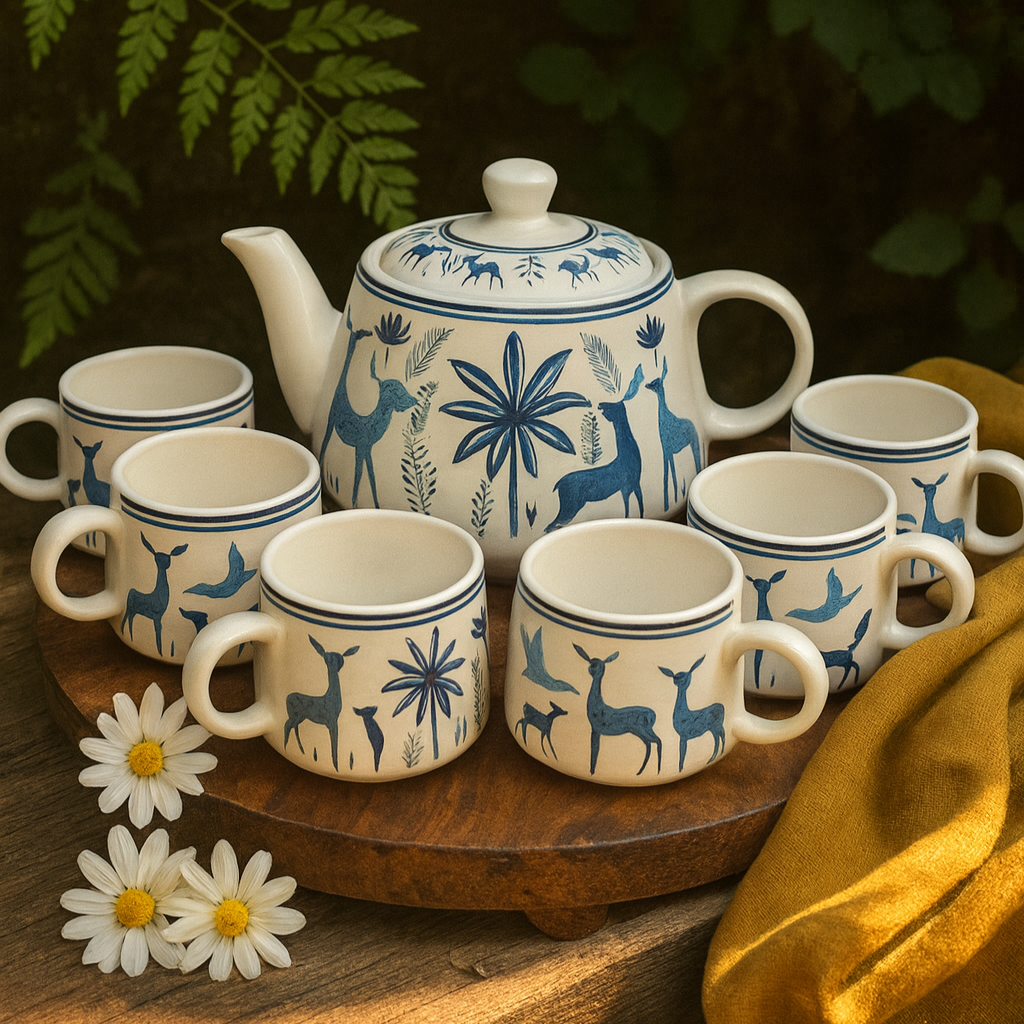 Tea Party ( Set of 6 cup and 1 kettle) | Pinterest Inspired Design