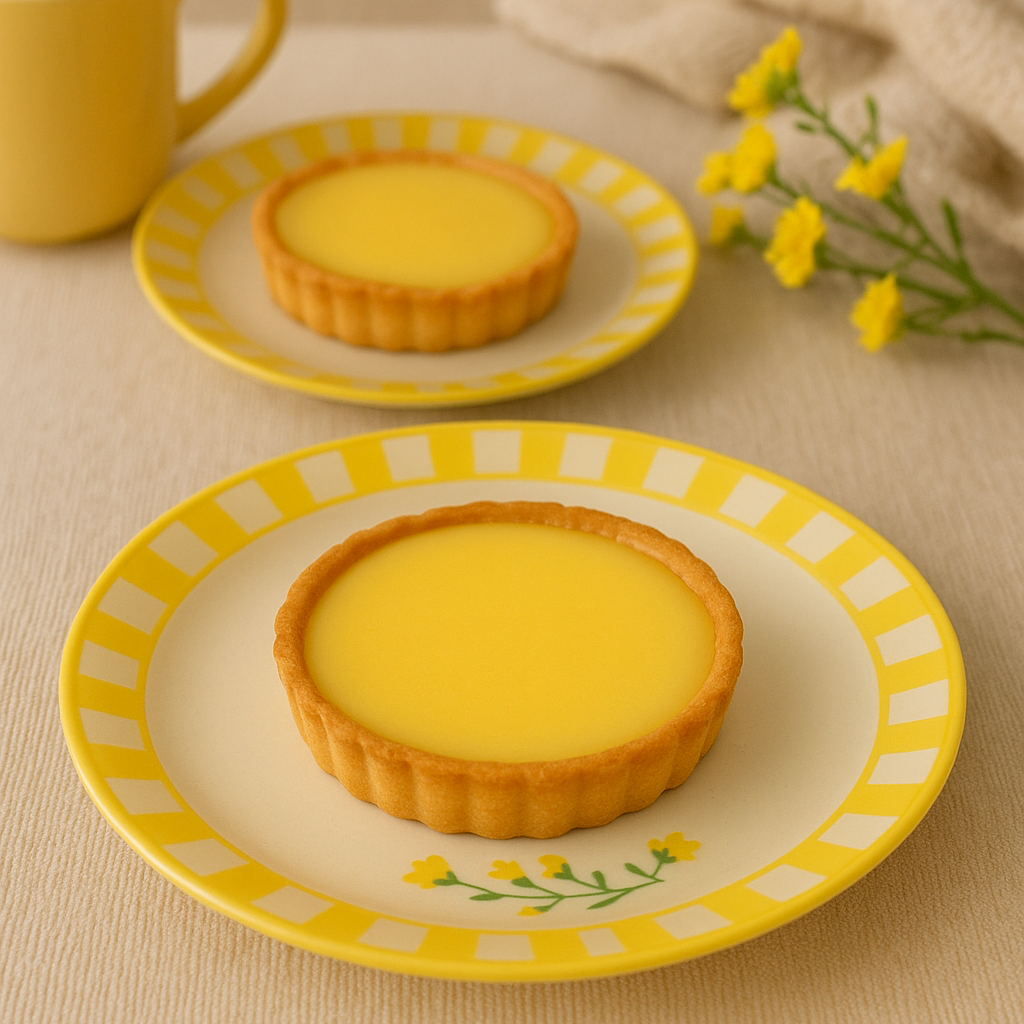 Yellow Blooms Dessert Plate(set of 2)