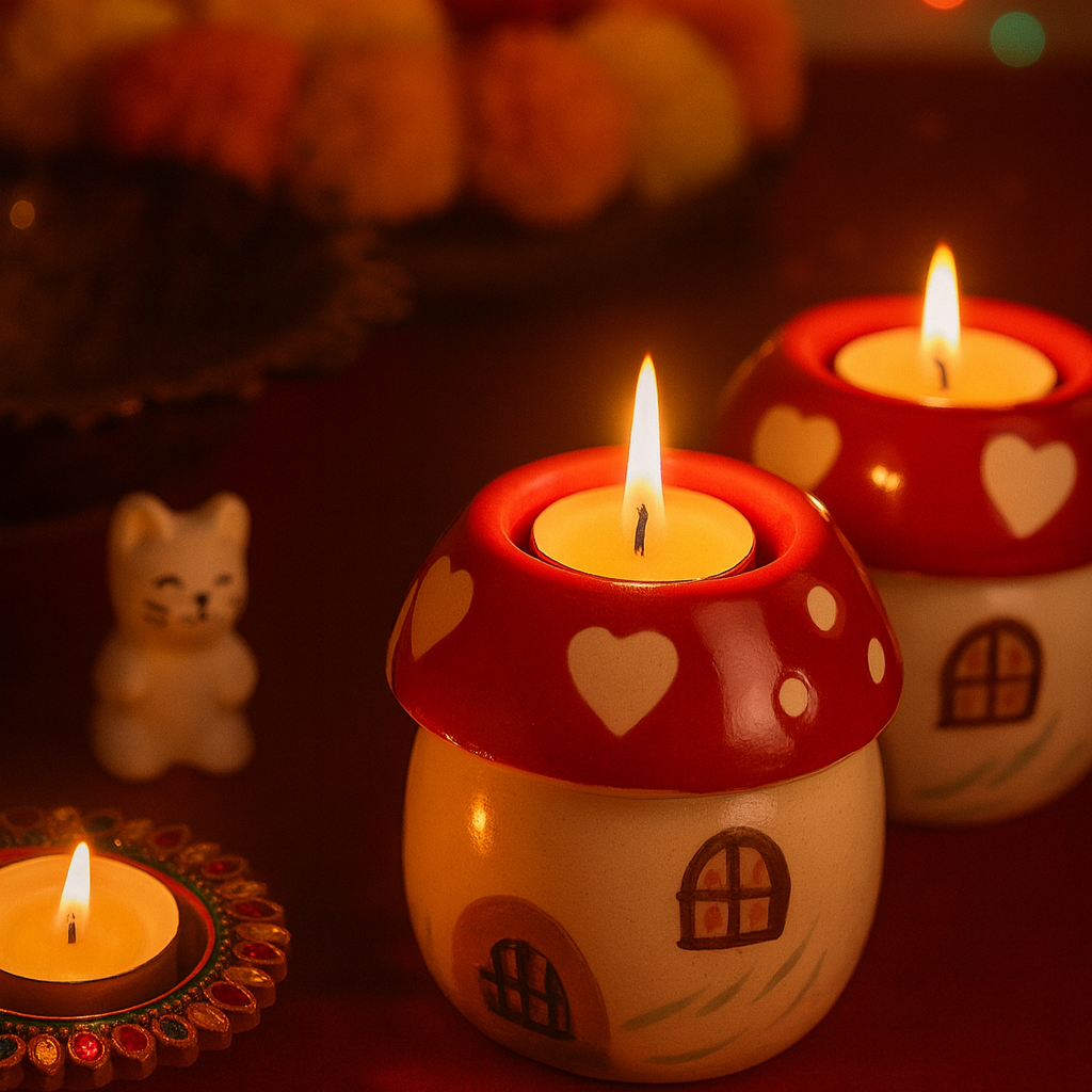 Mush-home Tea Light Holder | Ceramic
