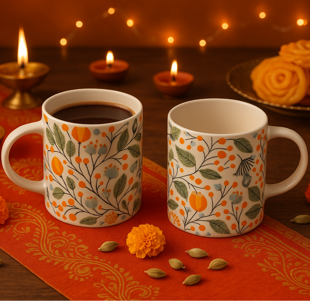 Orange Blossom Chai Cup (Set of 2) | Pinterest Inspired Design