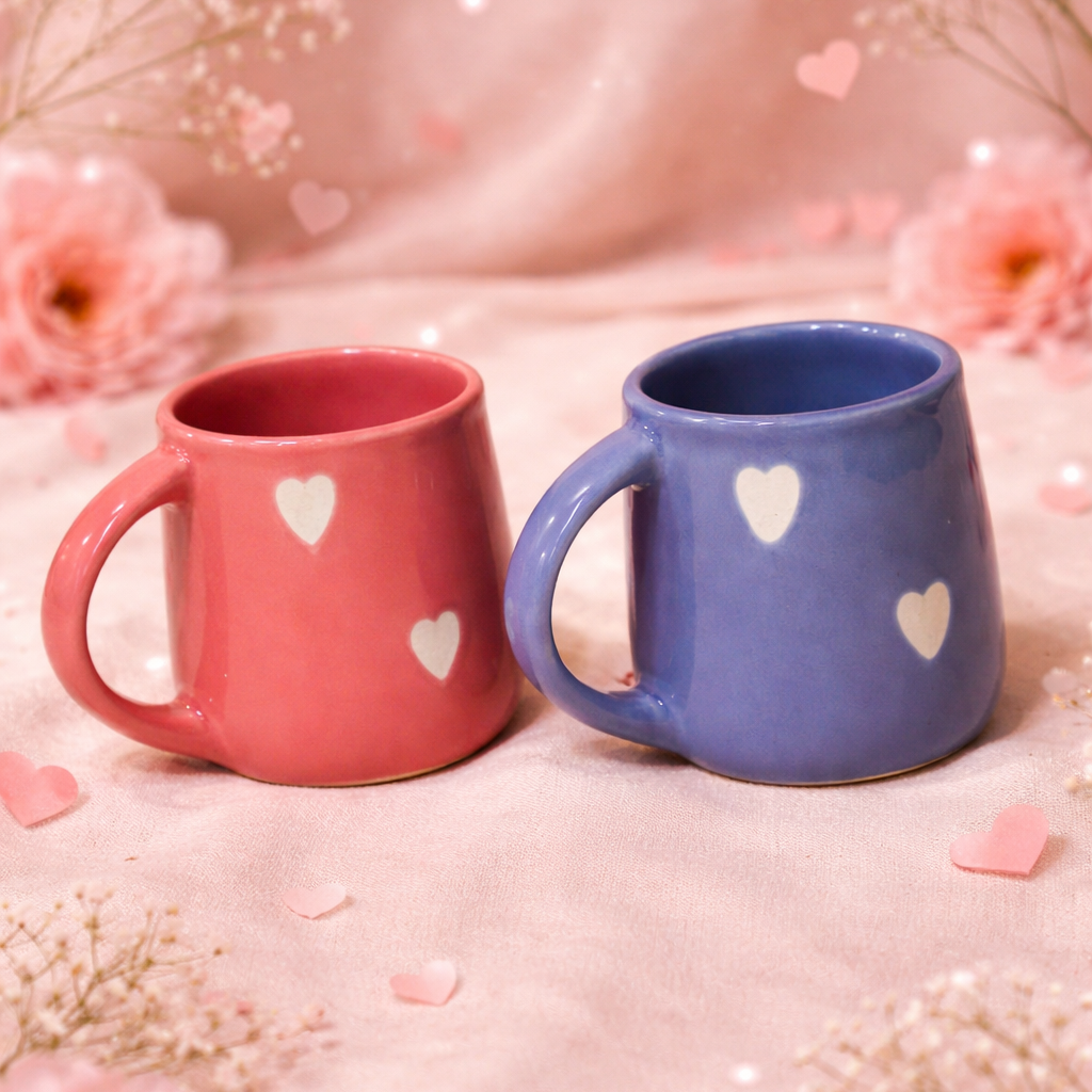 HEART COFFEE MATCHING CUPS (Set of 2) | Pinterest Inspired Design