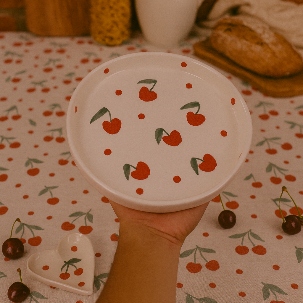 Cherry Snack Plates(set of 2)