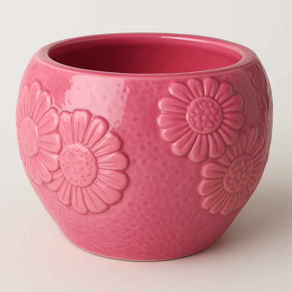 Embossed Floral Flower Pot | Pinterest Inspired Design