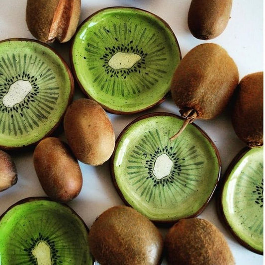 Vibrant Kiwi Fruit Plate | Green