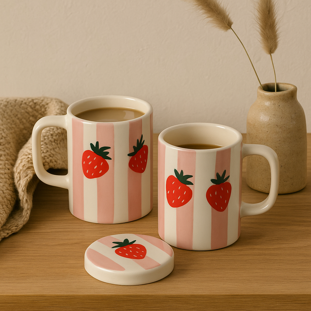 Strawberry Stripe Sipper (set of 1)| Pinterest Inspired Design