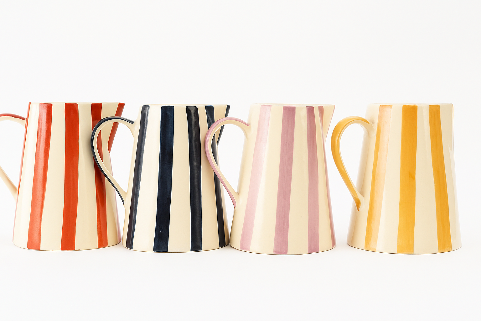 Stripe Water Jug | Ceramic