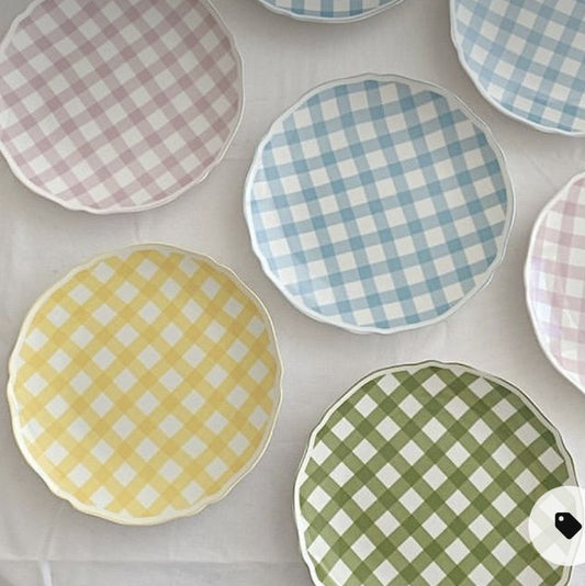 Chequered Cookie Plate | Ceramic