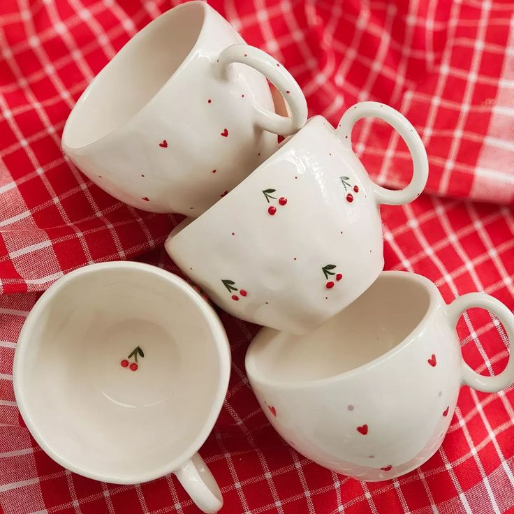 Cherry Embossed Cup ( Set of Cup and Saucer) | Pinterest Inspired Design