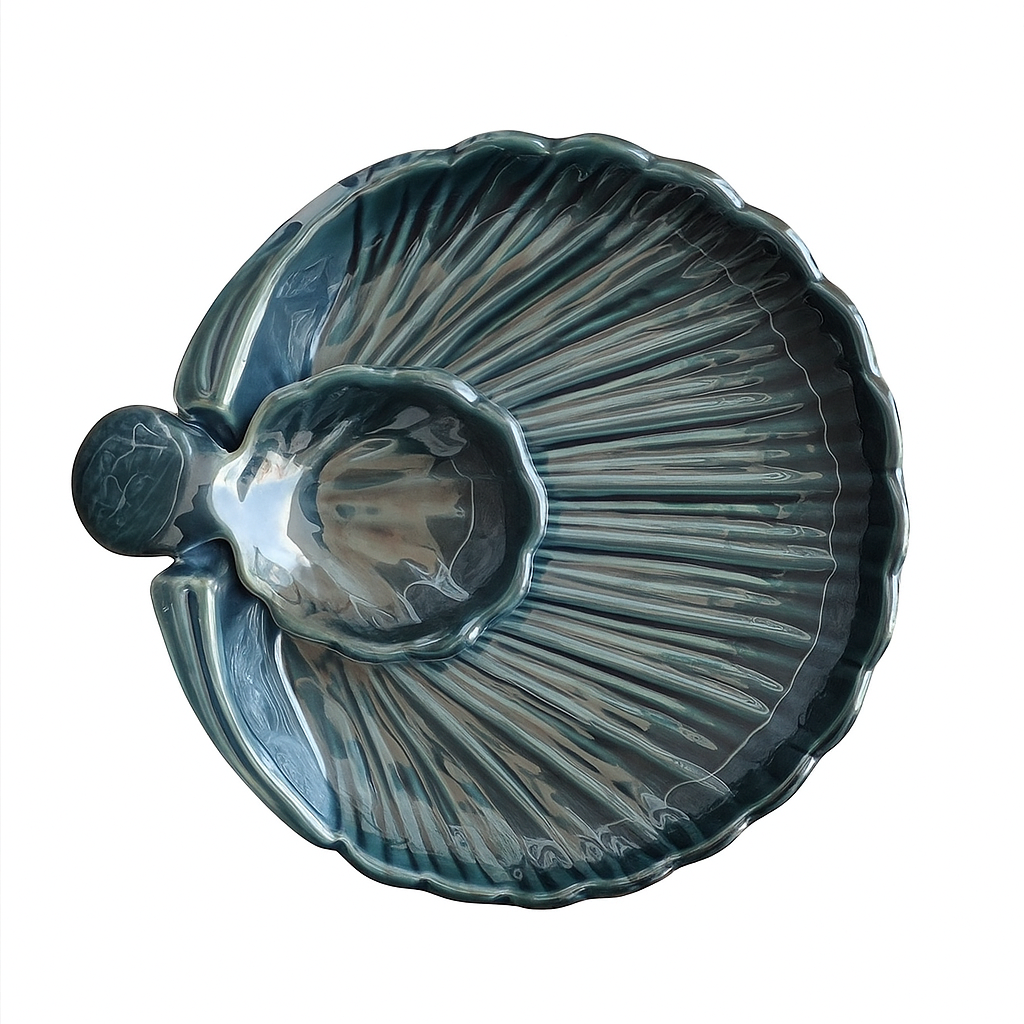 Sea Shell Chip And Dip Platter Platter (set of 1)
