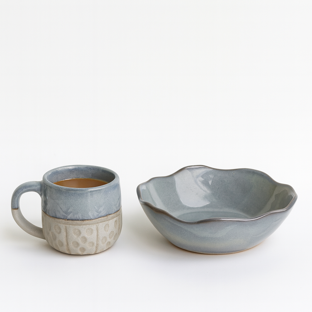 All Natural Cup and bowl set (Set of 1 cup and 1 snack bowl) | Pinterest Inspired