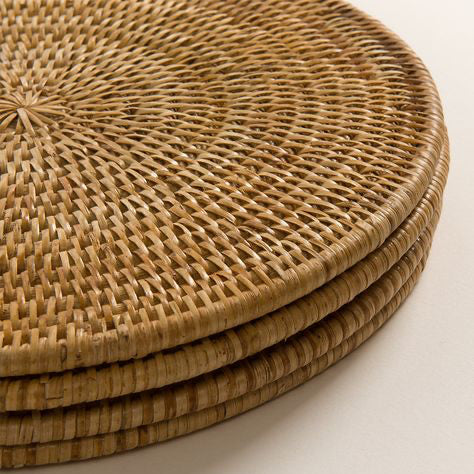 RATTAN ROUND TABLE MAT