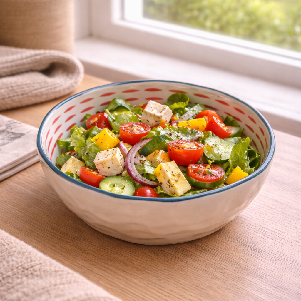 ZIGGY CERAMIC SALAD BOWL (SET OF 1 BOWL)