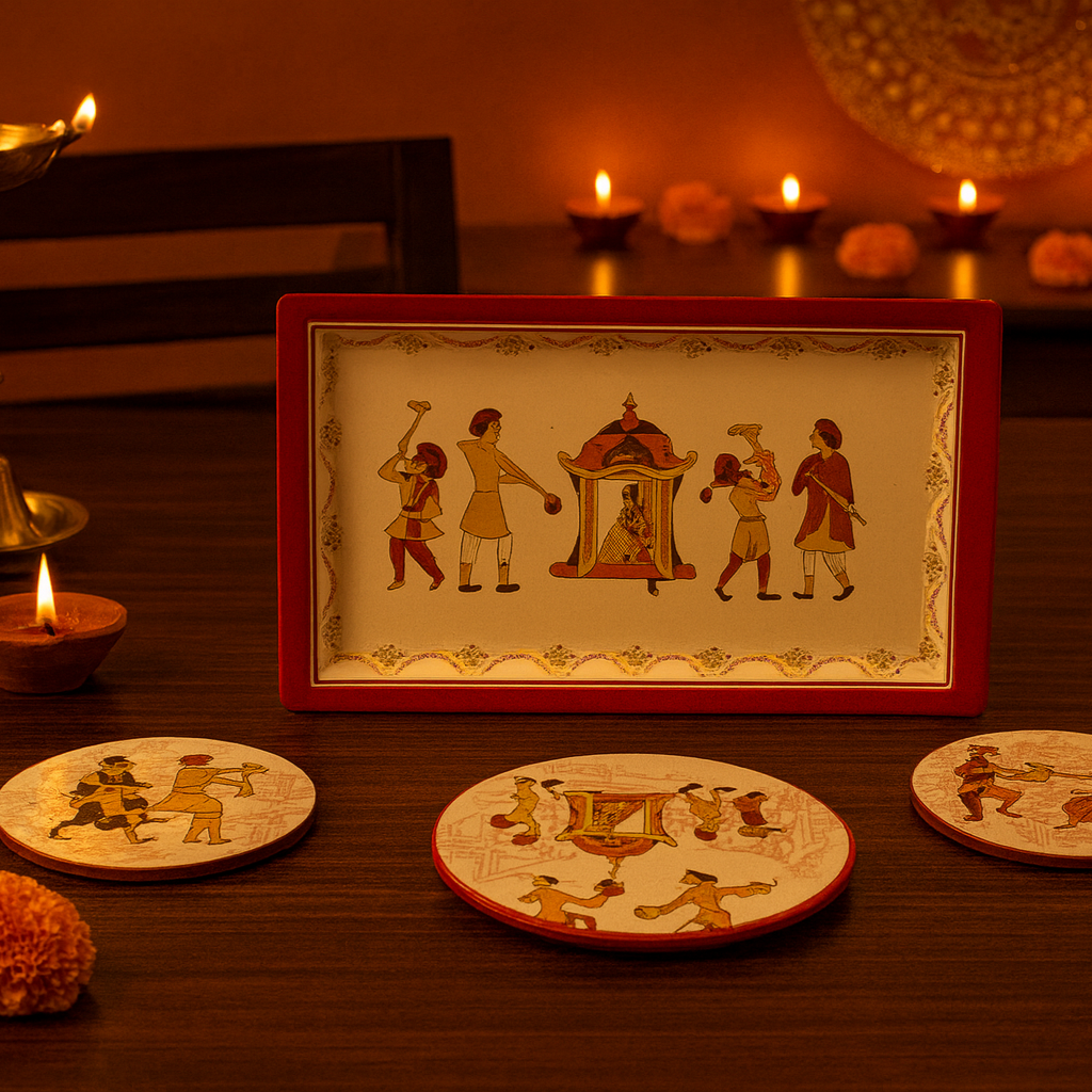 Dance Snack Set ( Set of 4 plates and 1 tray) | Pinterest Inspired Design