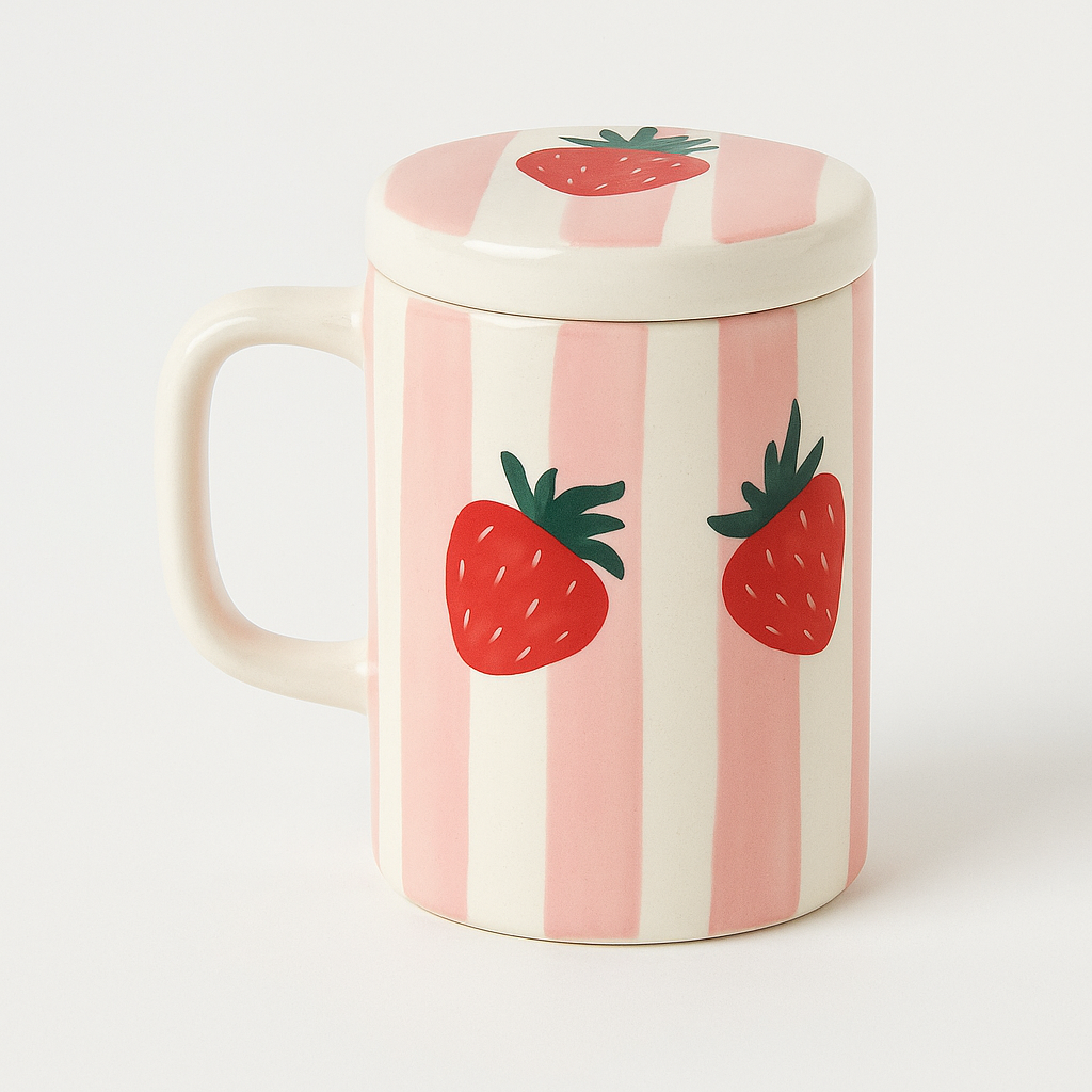 Strawberry Stripe Sipper (set of 1)| Pinterest Inspired Design