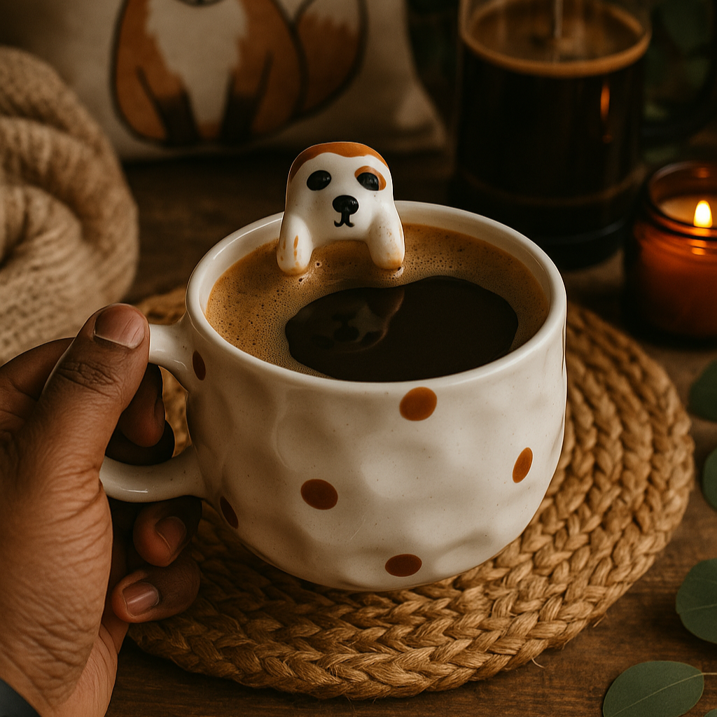 Peek-a-Boo Dog Cup | Animal Inspired Design