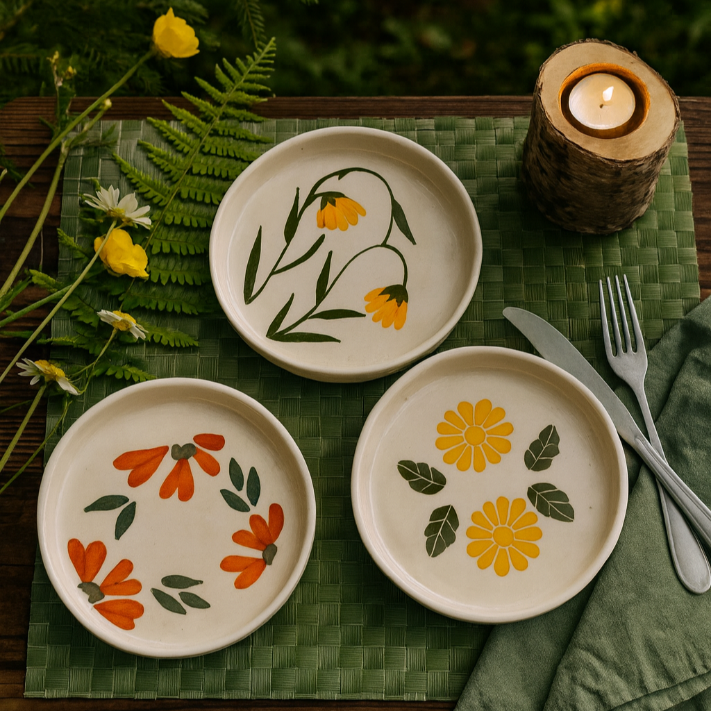 Garden Cookie Plates | Ceramic