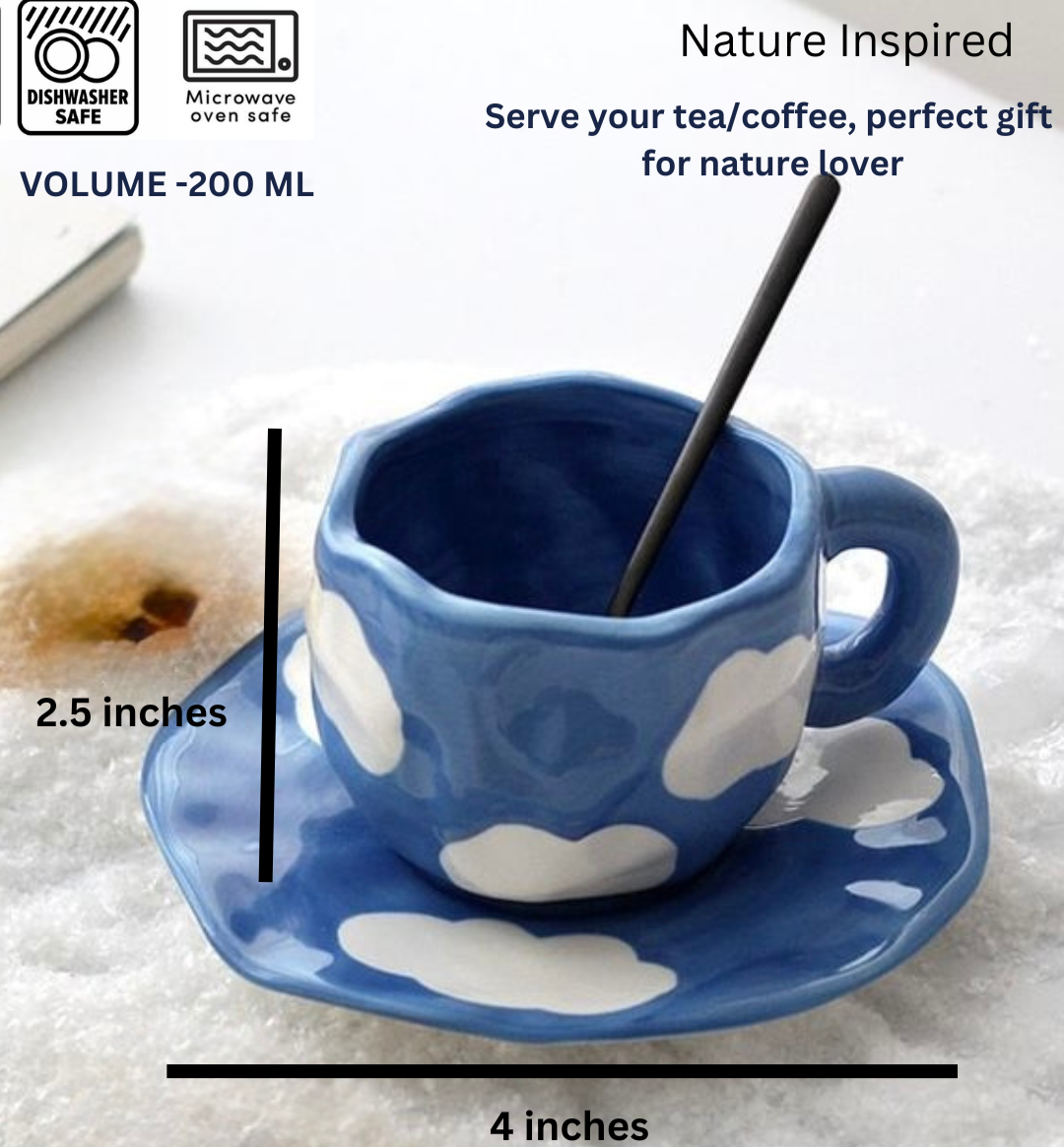 Cloud Cup and Saucer Set | Cloud Inspired Design