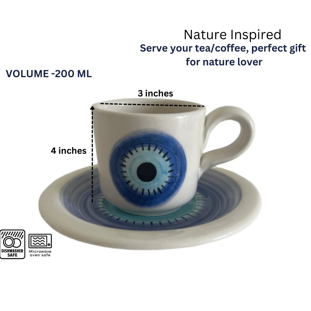 Evil Eye Cup and Saucer Set | Pinterest Inspired Design