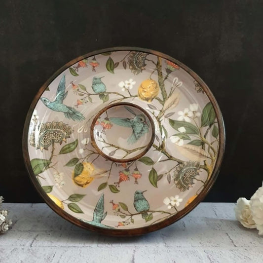 BIRD ENAMELLED SNACK PLATTER