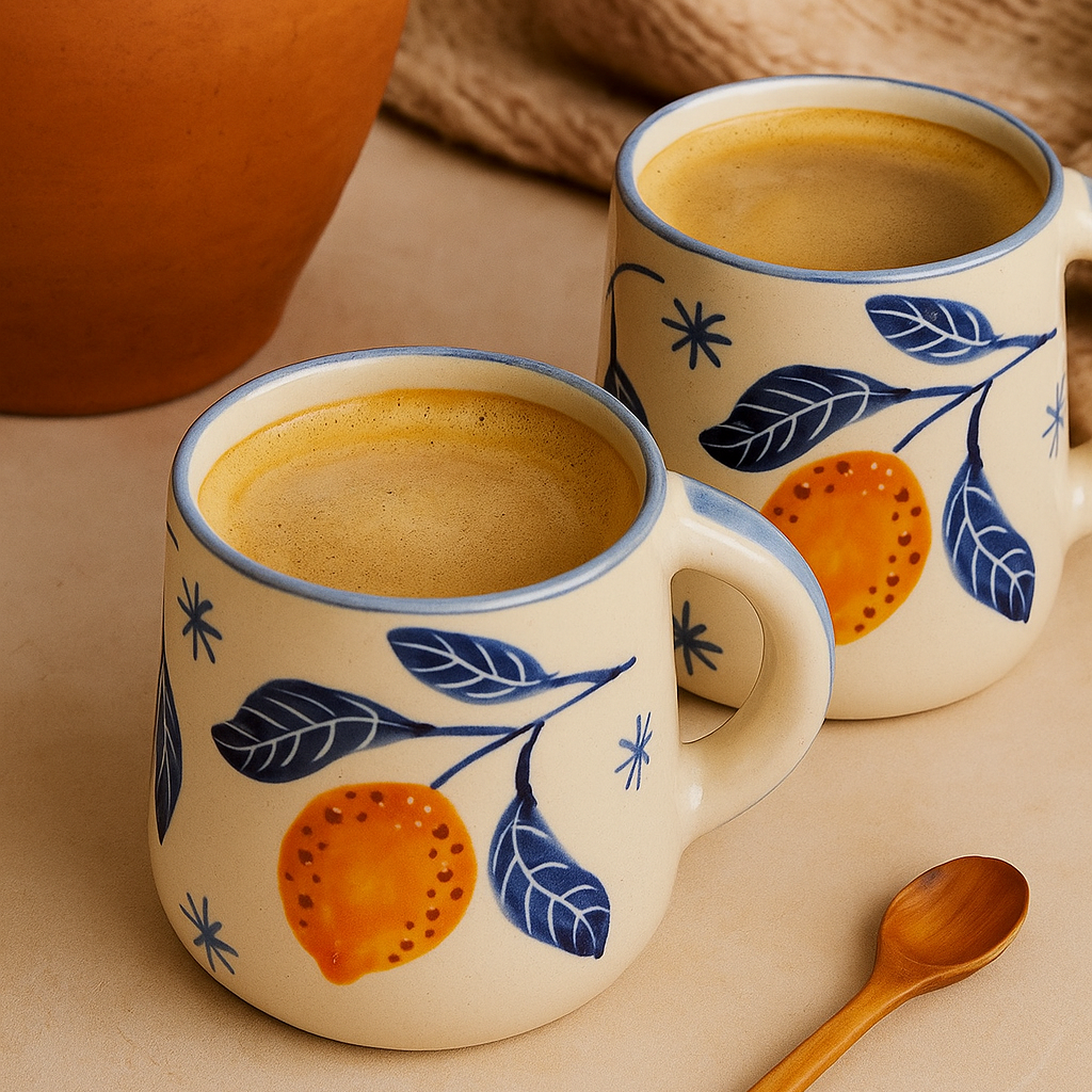 Orange Leaf Cup (Set of 2) | Pinterest Inspired Design