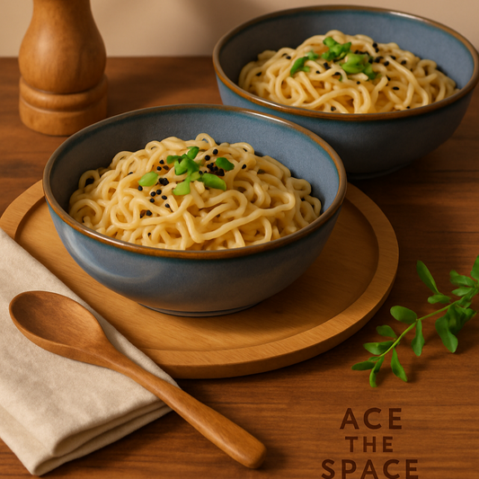 Blue Pasta Bowl (Set of 2) | Ceramic