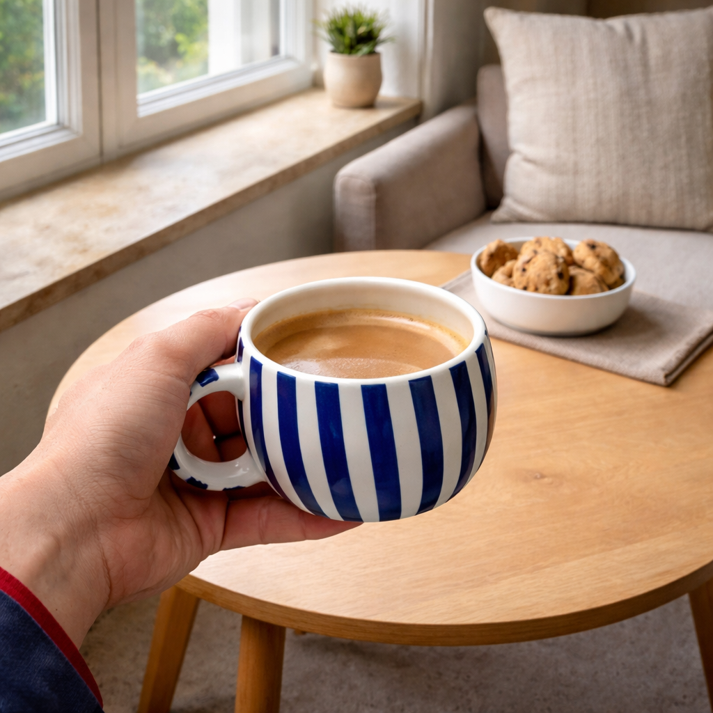 Blue Lines Cup (Set of 1) | Pinterest Inspired Design