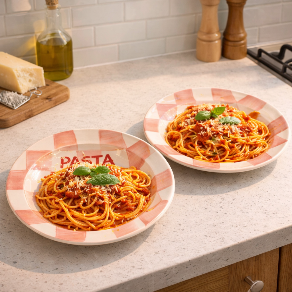 PASTA LA VISTA Pasta Plate (Set of 2 )| Ceramic