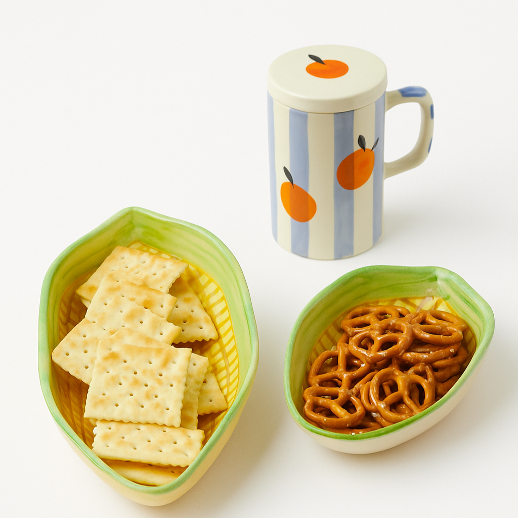 Orange Stripe Sipper (set of 1)| Pinterest Inspired Design