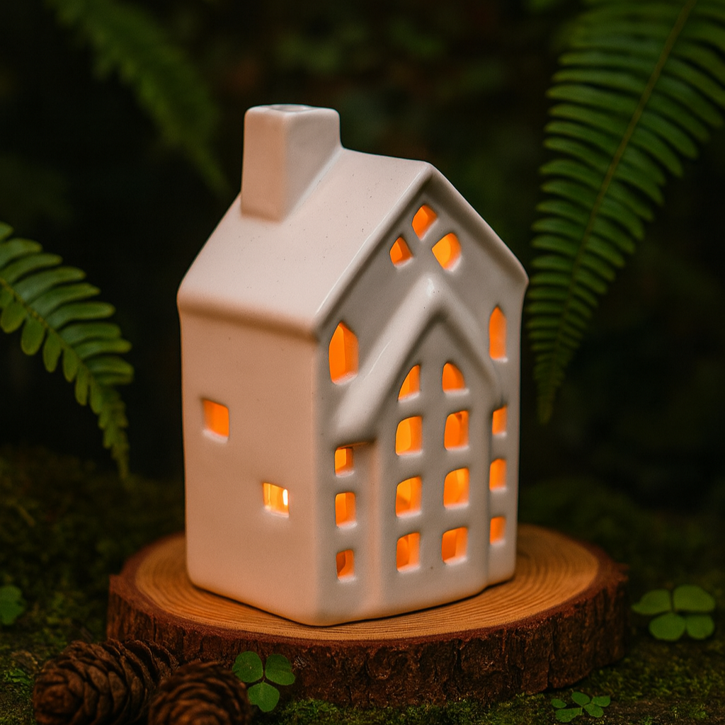 Ceramic Home Tea Light Holder (set of 1)