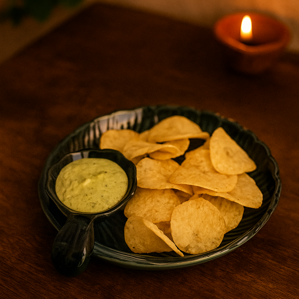 Sea Shell Chip And Dip Platter Platter (set of 1)