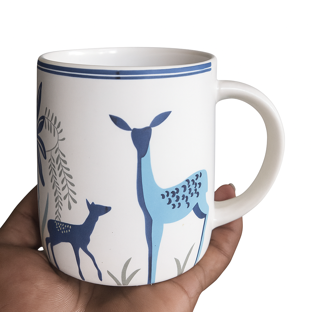Blue Deer Cup (set of 1)| Pinterest Inspired Design