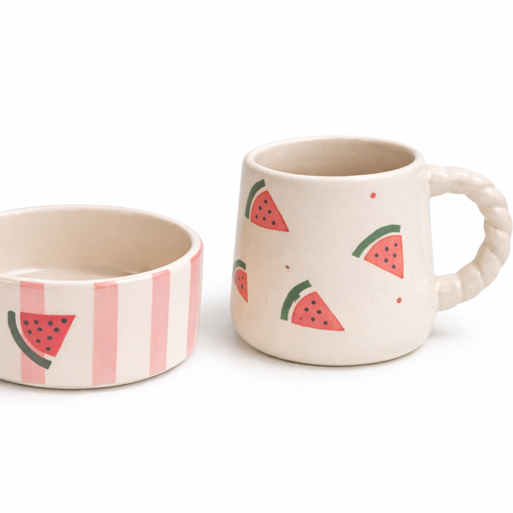 MISTY MELON COFFEE MATCHING CUP AND BOWL (Set of 2) | Pinterest Inspired Design