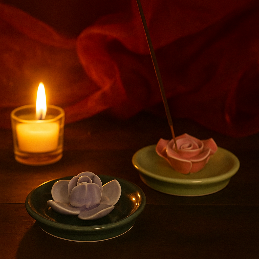 Lotus Incense stick stand( Agarbatti Stand )(set of 3)