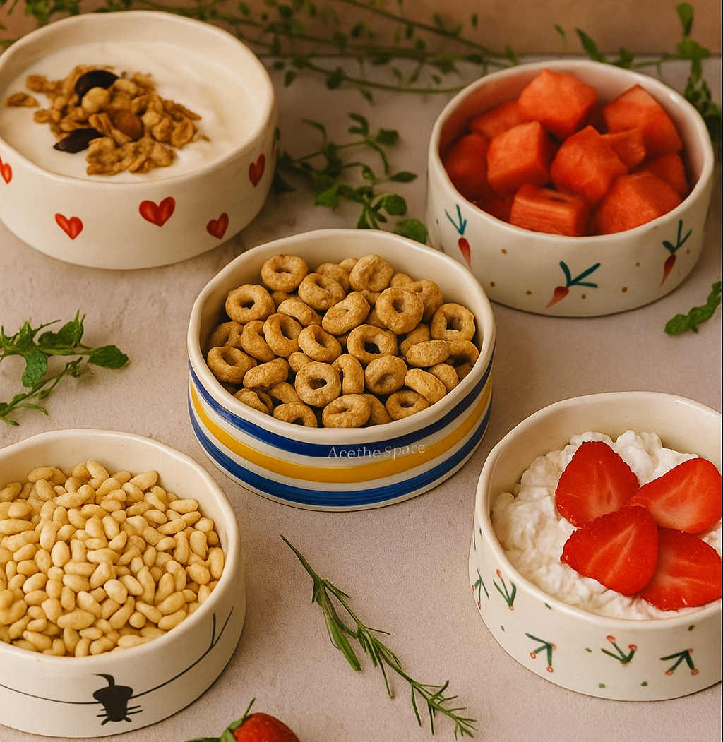 Printed Ceramic Breakfast Bowl | Ceramic
