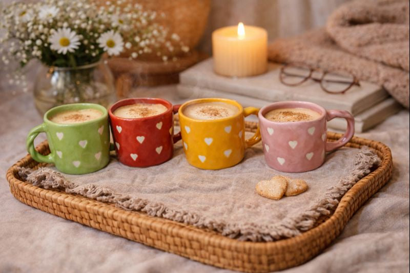 Heart knot Handle Cup (set of 1)| Pinterest Inspired Design