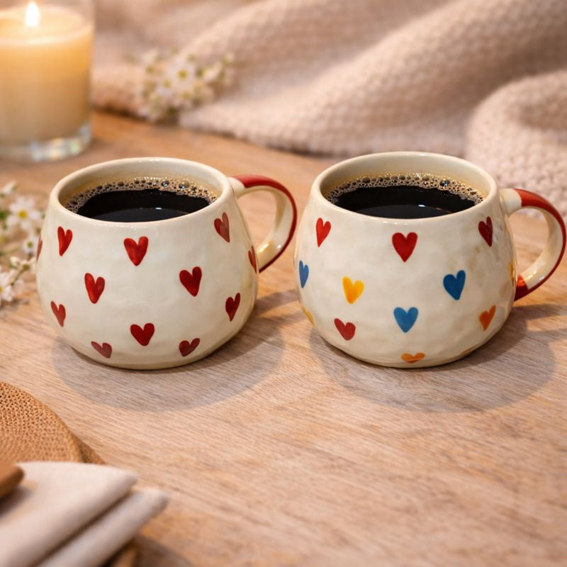 Hearts Coffee Cup Set (set of 1)| Pinterest Inspired Design