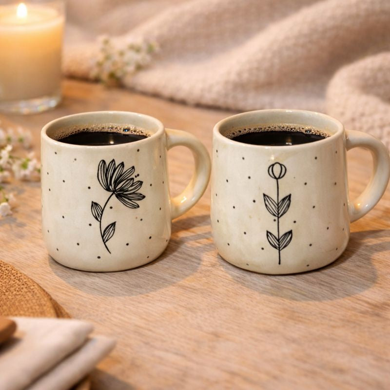 Illustrated Cup Set (set of 2)| Pinterest Inspired Design